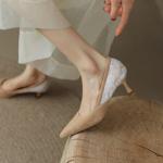 Handcrafted Luxury Leather Women's Shoes: Elegant Craftsmanship & Quality(EcqiH-142)