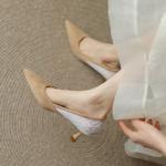 Handcrafted Luxury Leather Women's Shoes: Elegant Craftsmanship & Quality(EcqiH-142)