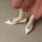 Elegant Handcrafted Leather Women's Shoes of Luxury Quality(EcqiH-158)