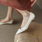 Elegant Handcrafted Leather Women's Shoes of Luxury Quality(EcqiH-158)