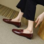 Elegant Handcrafted Genuine Leather Women's Shoes with Exquisite Craftsmanship(EcqiH-470)