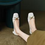 Elegant Handcrafted Genuine Leather Women's Shoes with Luxurious Quality Craftsmanship(EcqiH-95-1)