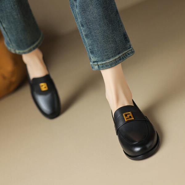 Exquisite Handcrafted Leather Women's Shoes: Timeless Elegance(EcqiH-1766)