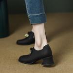 Handcrafted Genuine Leather Women's Shoes: Luxury with Elegance(EcqiHL-495)