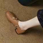 Handcrafted Genuine Leather Women's Shoes: Luxury with Elegance(EcqiHL-495)