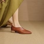 Elegant Handcrafted Leather Women's Shoes - Luxury Artistry and Quality(EcqiH-2608)