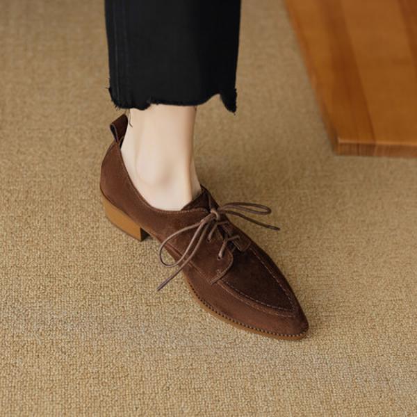 Elegant Handmade Genuine Leather Women's Shoes – Luxurious Craftsmanship(EcqiH-2619)