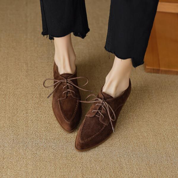 Elegant Handmade Genuine Leather Women's Shoes – Luxurious Craftsmanship(EcqiH-2619)