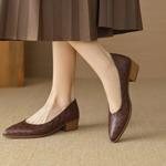 Exquisite Handcrafted Leather Shoes for Elegant Women(EcqiH-2696)
