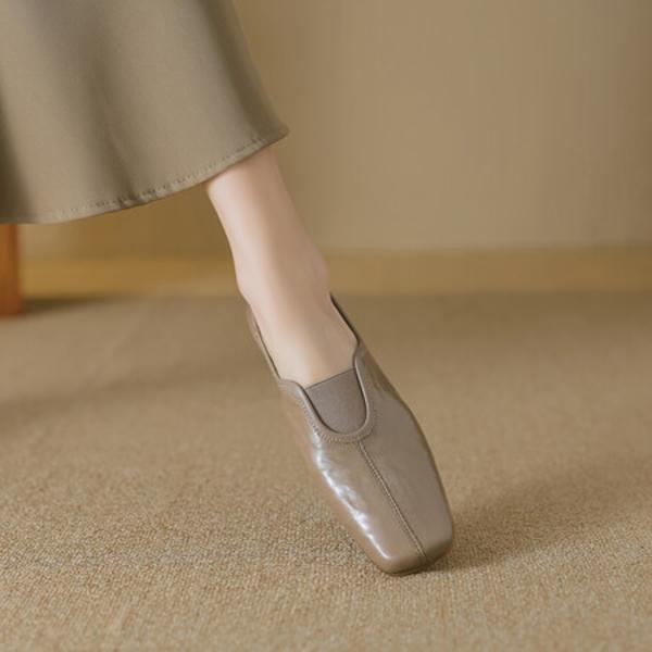 Elegant Handmade Genuine Leather Women's Shoes: Luxury Craftsmanship(EcqiH-2693)