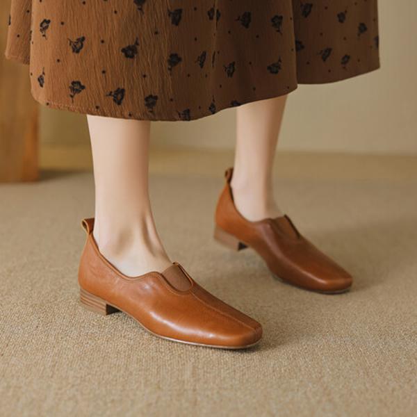 Elegant Handmade Genuine Leather Women's Shoes: Luxury Craftsmanship(EcqiH-2693)