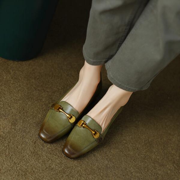 Handcrafted Luxury Leather Women’s Shoes: Elegant Craftsmanship(EcqiHL-452)