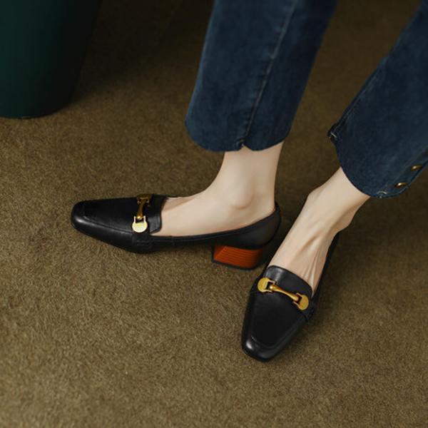 Handcrafted Luxury Leather Women’s Shoes: Elegant Craftsmanship(EcqiHL-452)