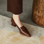 Exquisite Handcrafted Leather Women's Shoes: Luxury, Elegance, and Quality Craftsmanship(EcqiHL-878)