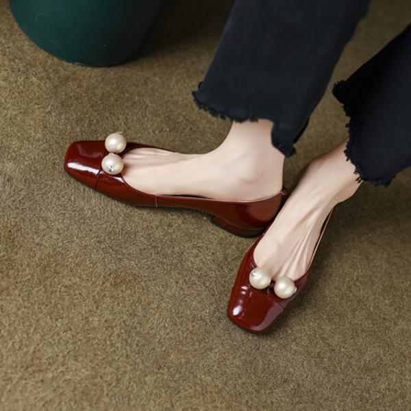 Elegant Handmade Leather Women's Shoes: Luxury Craftsmanship(EcqiH-535)