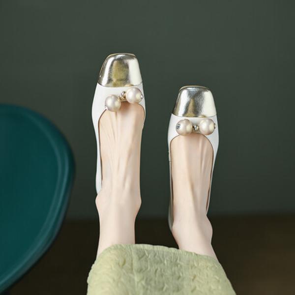 Elegant Handmade Leather Women's Shoes: Luxury Craftsmanship(EcqiH-535)