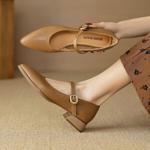 Handcrafted Luxury Leather Women’s Shoes – Elegant Craftsmanship and Quality(EcqiH-2718)