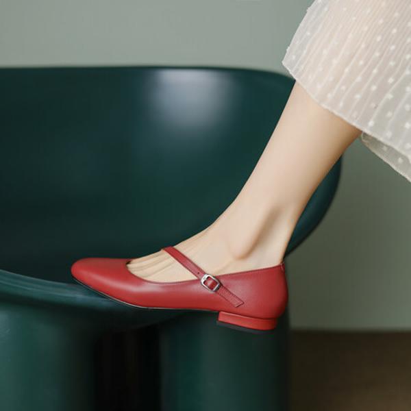 Handcrafted Genuine Leather Women's Shoes: Luxury, Elegance, and Quality(EcqiH-1742)