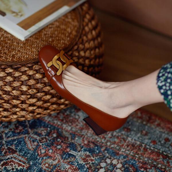 Exquisite Handcrafted Leather Women’s Shoes: Luxury and Elegance(EcqiZ-379)