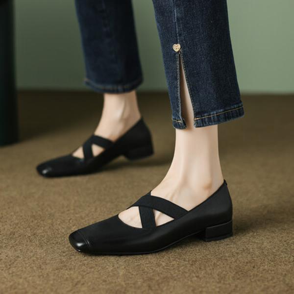 Handcrafted Luxury Leather Women's Shoes: Elegance Redefined(EcqiH-1805)