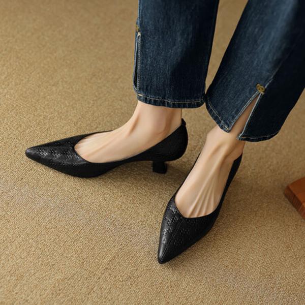 Luxurious Handcrafted Leather Women's Shoes: Elegance Meets Artisan Quality(EcqiH-2725)