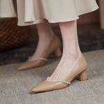 Elegance in Handcrafted Genuine Leather Women's Shoes(EcqiT-2061)