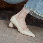 Elegance in Handcrafted Genuine Leather Women's Shoes(EcqiT-2061)