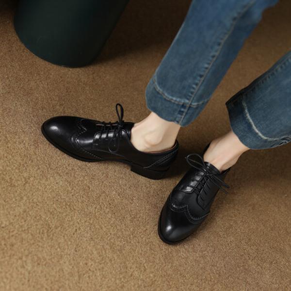 Artisan Crafted Genuine Leather Women’s Shoes - Luxurious Elegance in Every Step(EcqiH-870)