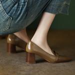 Handcrafted Luxury Leather Women's Shoes - Elegant Artisan Quality(EcqiHL-876)