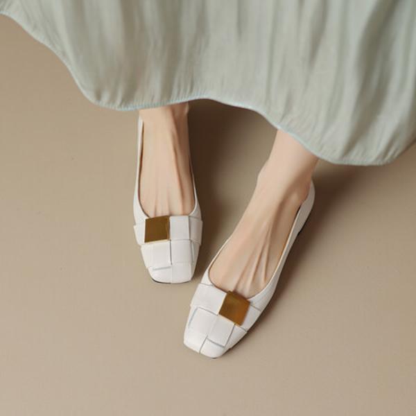 Luxury Handcrafted Genuine Leather Women's Shoes: Elegance in Every Stitch(EcqiH-1820)