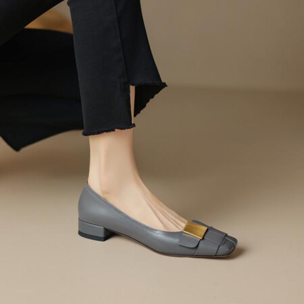 Luxury Handcrafted Genuine Leather Women's Shoes: Elegance in Every Stitch(EcqiH-1820)