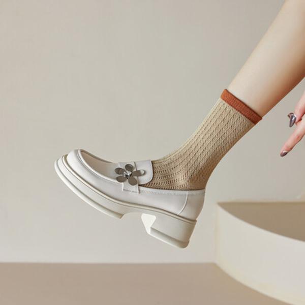 Elegant Handcrafted Leather Women's Shoes of Premium Quality(EcqiH-929)