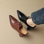 Luxury Handmade Leather Women's Shoes: Elegance in Craftsmanship and Quality(EcqiHL-1789)