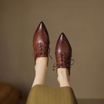 Luxury Handmade Leather Women's Shoes: Elegance in Craftsmanship and Quality(EcqiHL-1789)