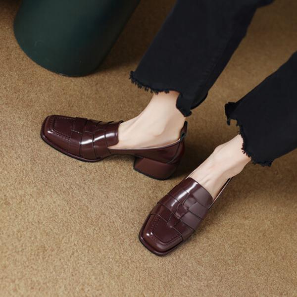 Elegant Handmade Leather Women's Shoes of Exquisite Craftsmanship(EcqiHQ-872)