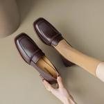 Handcrafted Luxury Leather Women's Shoes: Exquisite Craftsmanship and Elegance(EcqiH-2736)