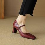 Handcrafted Genuine Leather Women's Shoes: Luxurious Elegance Redefined(EcqiH-2735-G)