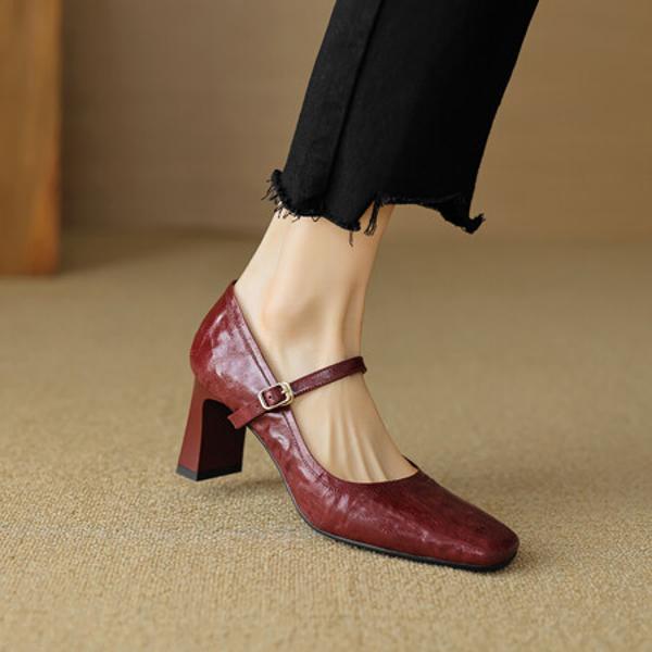 Handcrafted Genuine Leather Women's Shoes: Luxurious Elegance Redefined(EcqiH-2735-G)