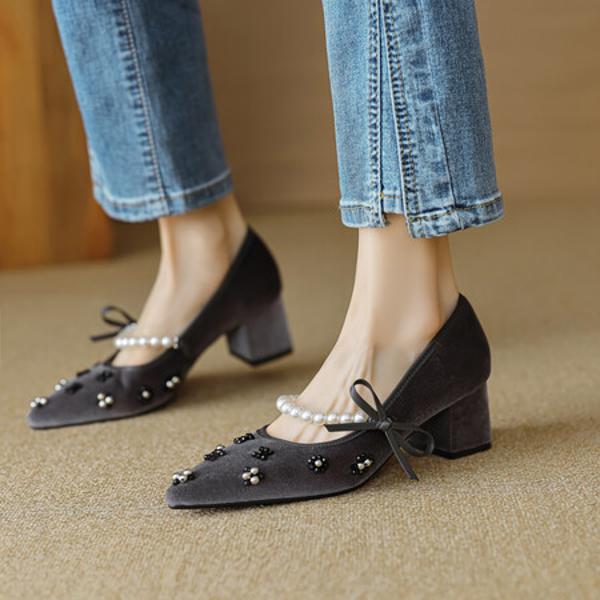 Exquisite Handcrafted Genuine Leather Women's Shoes for Luxurious Elegance(EcqiH-2739)