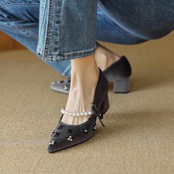 Exquisite Handcrafted Genuine Leather Women's Shoes for Luxurious Elegance(EcqiH-2739)