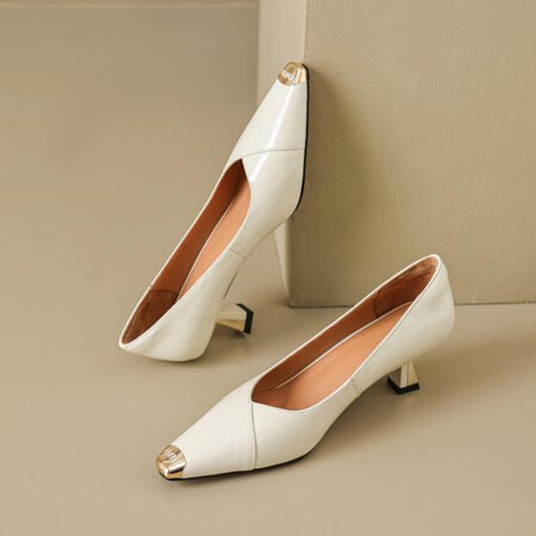 Luxury Handmade Genuine Leather Women's Shoes: Craftsmanship Redefined(EcqiHL-2815)