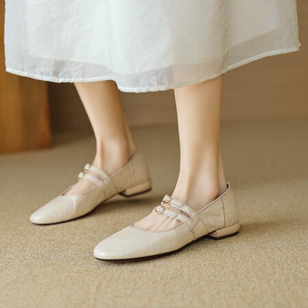 Elegant Handcrafted Leather Women's Shoes of Exquisite Quality(EcqiHL-2812)