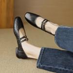 Elegant Handcrafted Leather Women's Shoes of Exquisite Quality(EcqiHL-2812)