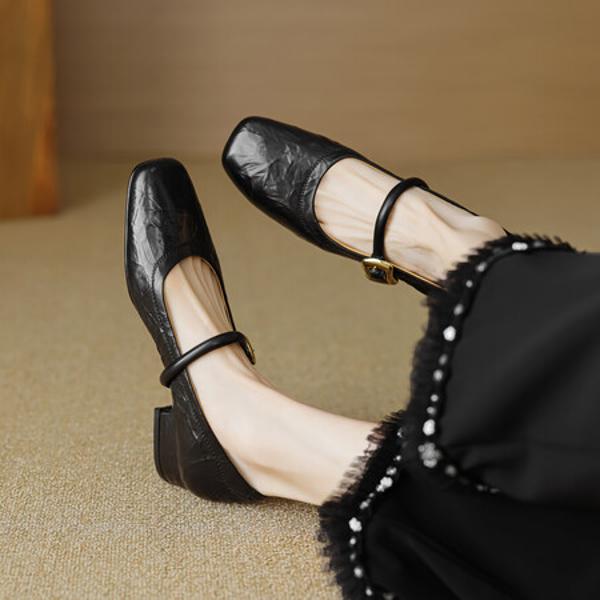 Handcrafted Luxury Leather Women's Shoes: Elegance Redefined(EcqiHL-2810)