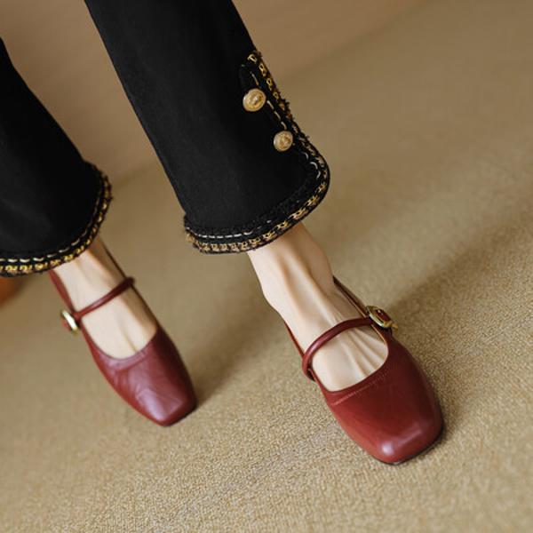 Handcrafted Luxury Leather Women's Shoes: Elegance Redefined(EcqiHL-2810)