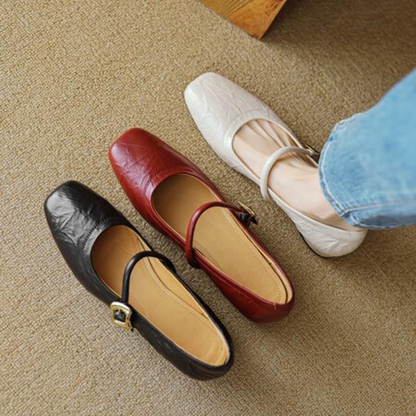 Handcrafted Luxury Leather Women's Shoes: Elegance Redefined(EcqiHL-2810)