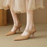 Handcrafted Luxurious Leather Women's Shoes: Elegant Artistry & Quality(EcqiHL-2731)