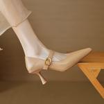 Handcrafted Luxurious Leather Women's Shoes: Elegant Artistry & Quality(EcqiHL-2731)