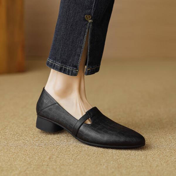 Handcrafted Luxury Genuine Leather Women's Shoes - Elegant Craftsmanship(EcqiH-2850)