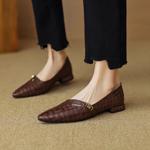 Handcrafted Genuine Leather Women's Shoes: Luxury, Elegant Craftsmanship(EcqiH-2852)